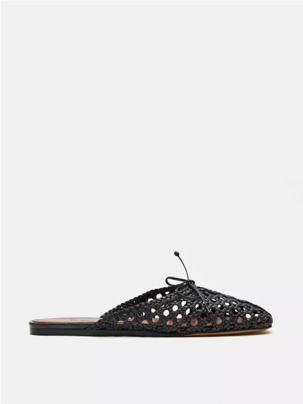 Le Monde Beryl 39 Black Woven Regency Mules - Picture 2 of 8